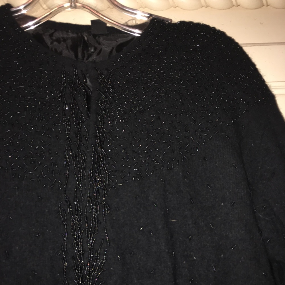 Black evening sweater
